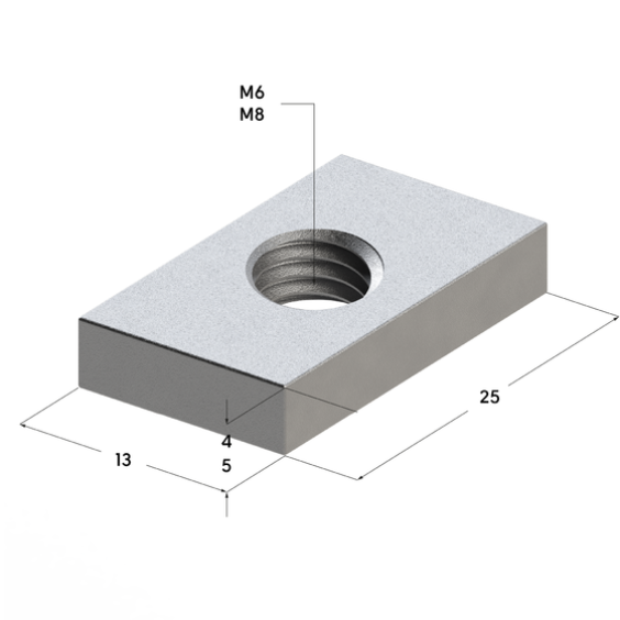Гайка профиля размеры