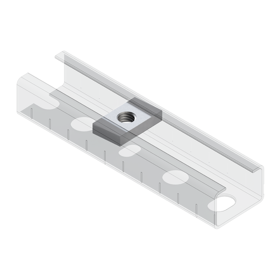 Гайка профиля монтаж