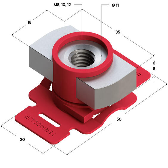 Гайка быстрого монтажа размеры