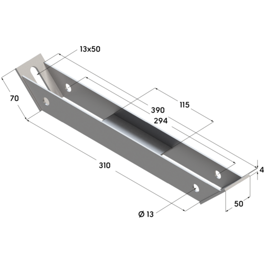 Опора усиливающая размеры