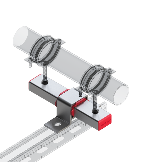 Опора скользящая монтаж