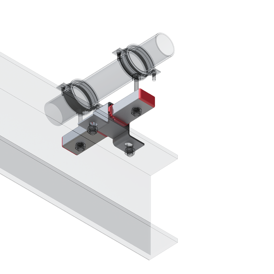 Опора скользящая монтаж