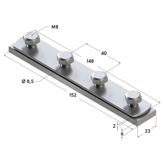 Соединитель продольный размеры