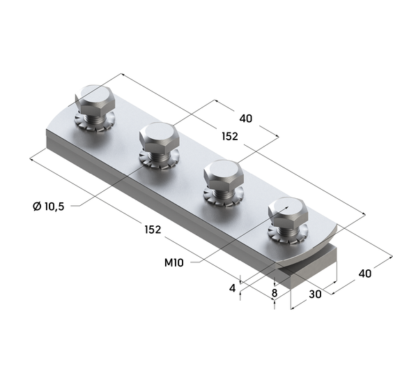 Соединитель продольный размеры