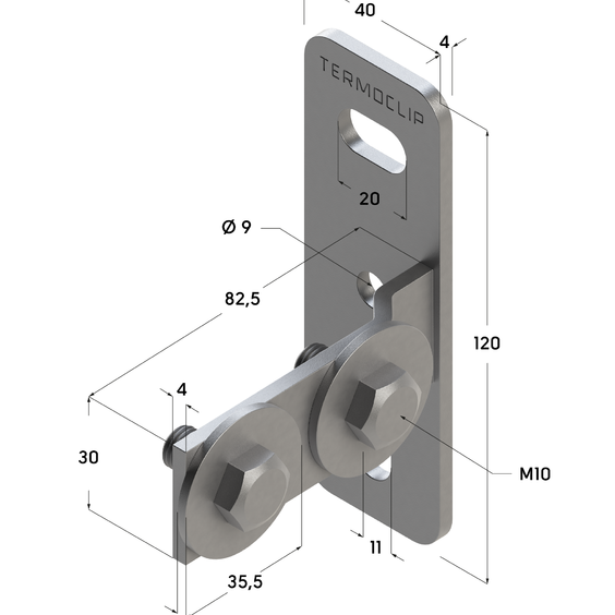 Фланец торцевой продольный размеры