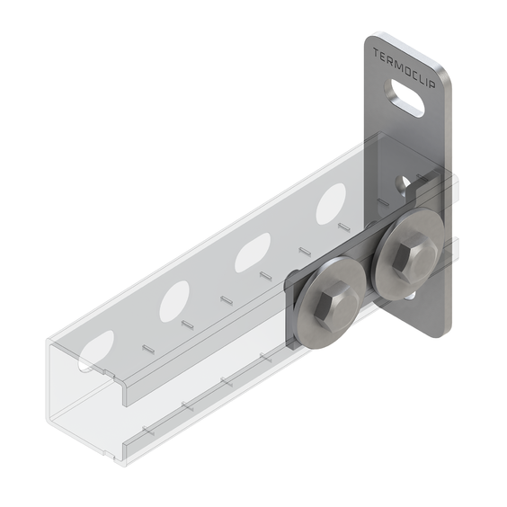 Фланец торцевой продольный монтаж