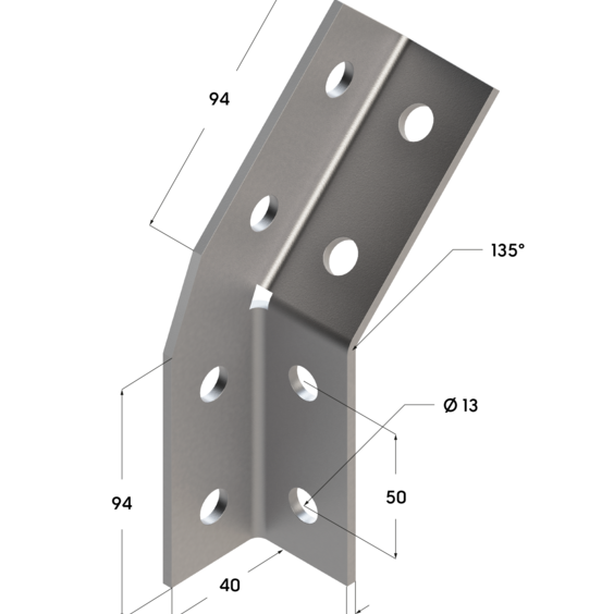 Угол универсальный размеры