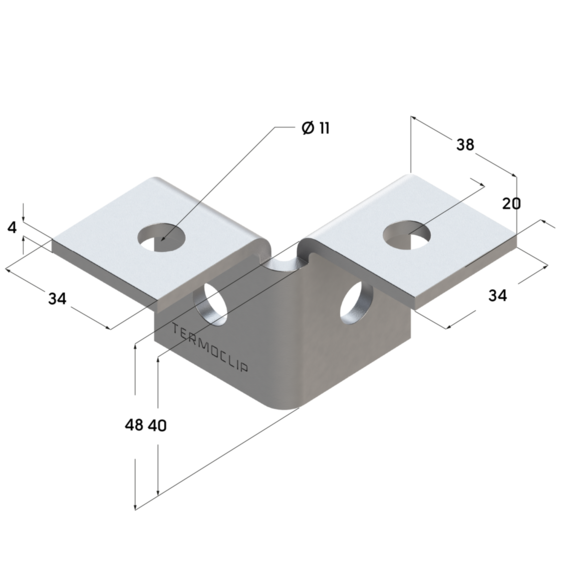 Уголок 3D размеры