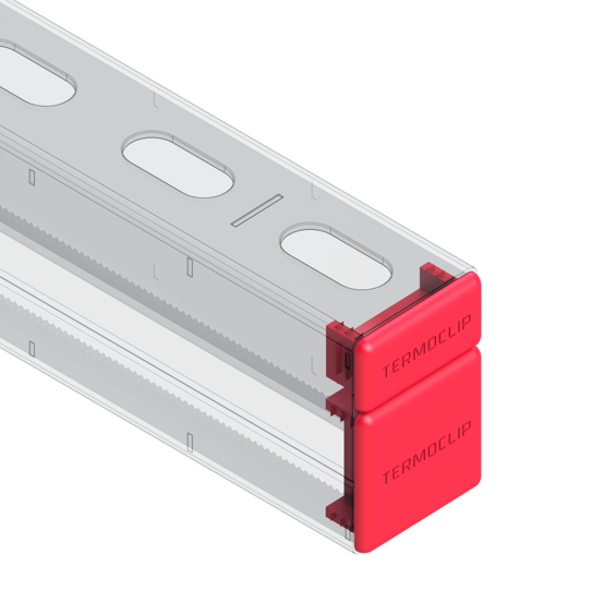 Заглушка пластмассовая для профиля и консолей монтаж