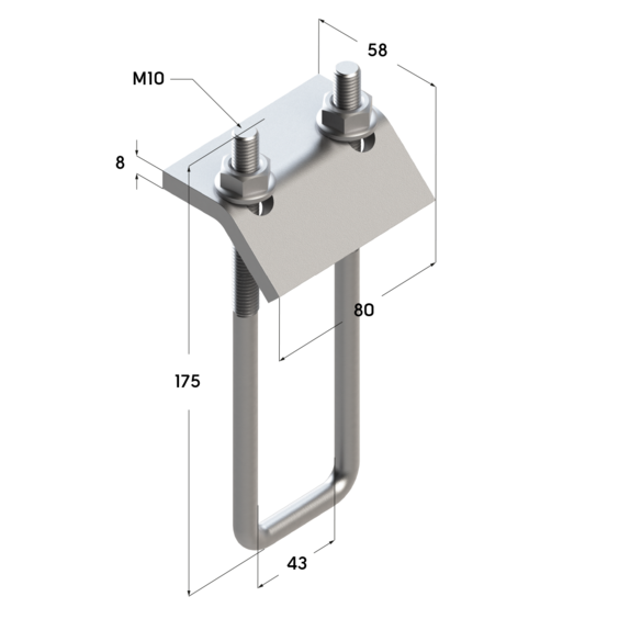 Зажим балочный размеры