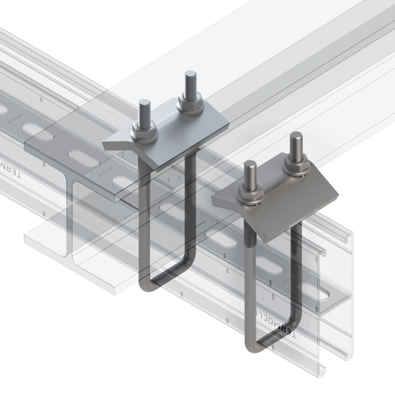 Зажим балочный монтаж